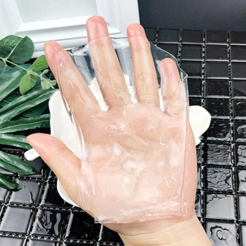 Custom Moisturizing Transparent Seaweed Gel face Sheet Mask Repair Brightening Crystal Soluble Collagen Mask