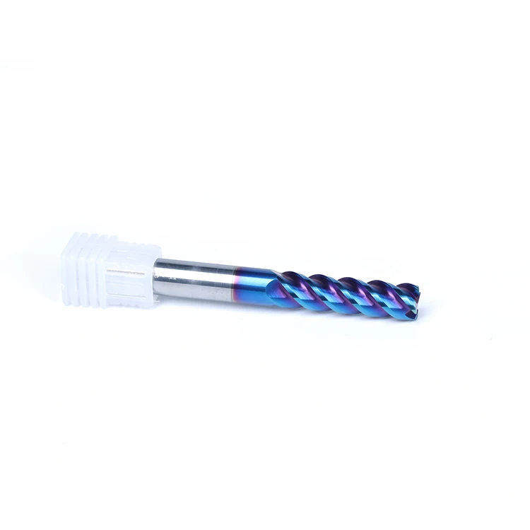 High hardness Strong wear resistance, fast chip removal Carbide 4 Flute Corner Radius End Mills HRC65 Round Nose Cnc Milling