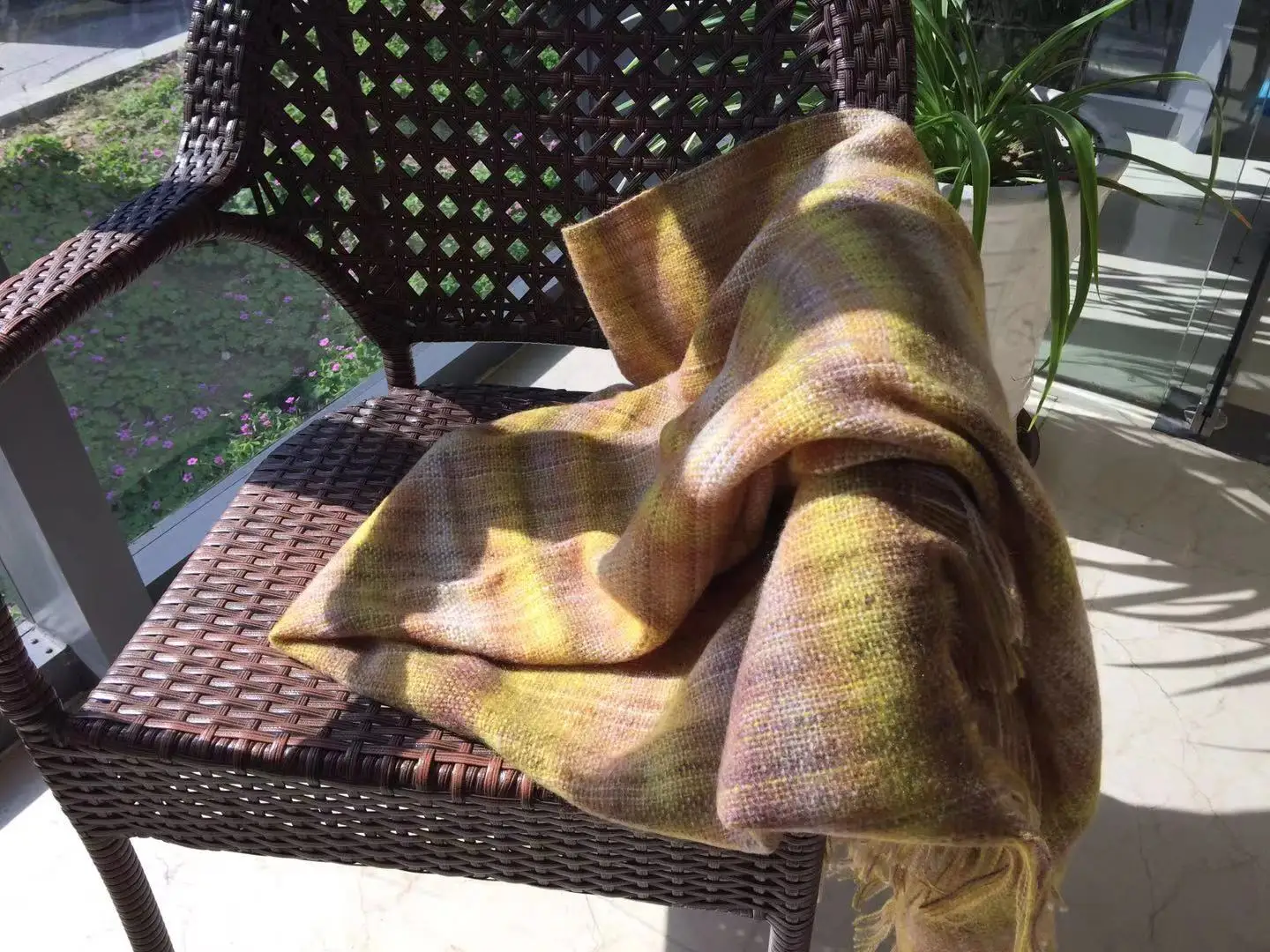 Fashionable soft scottish plaid tartan acrylic throw blanket