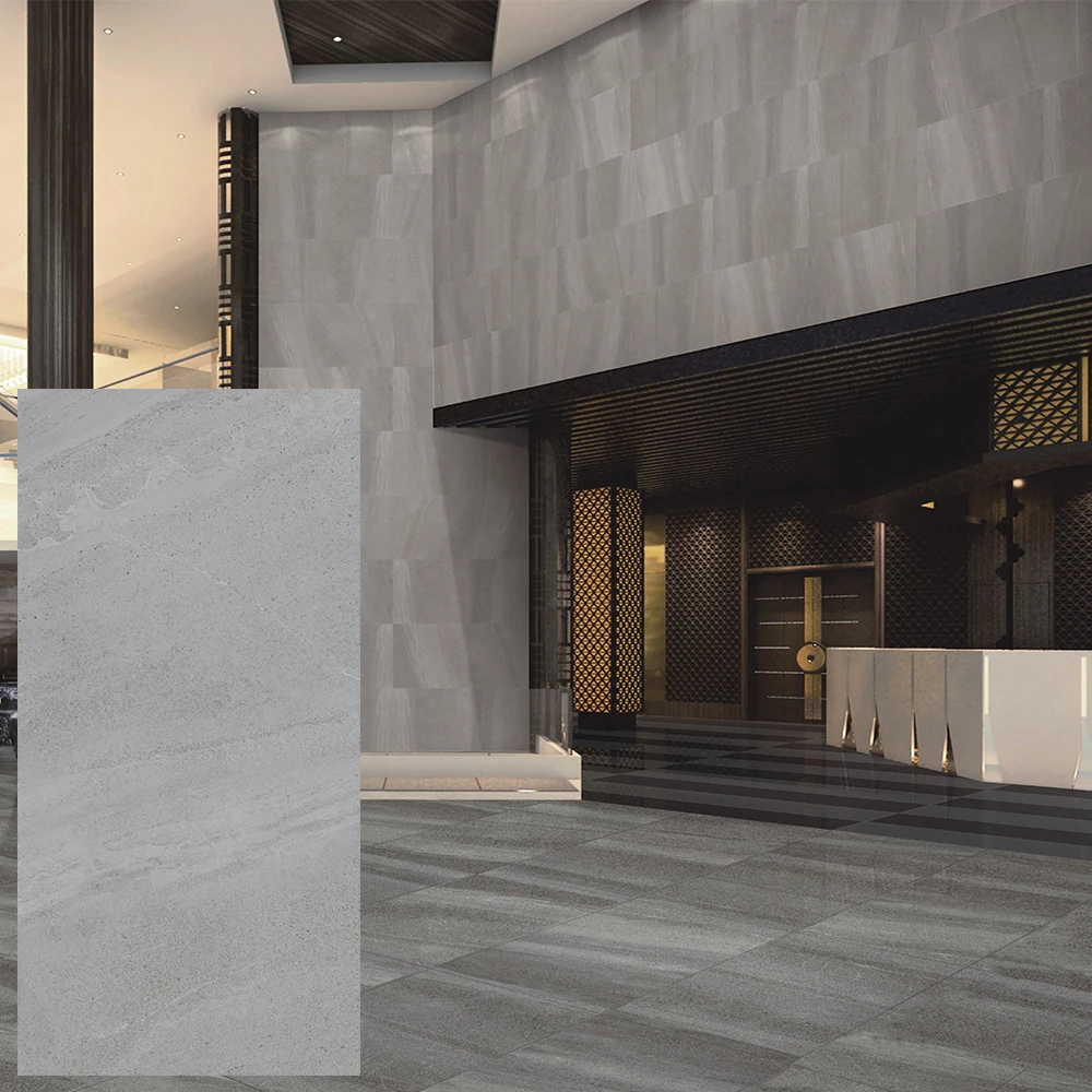 house flooring bathroom porcelain kitchen floor grey matte ceramic tile 600x1200mm