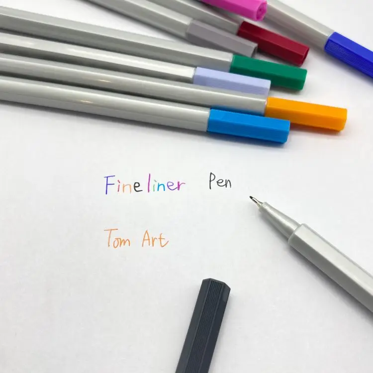 factory oem washable 12 24 36 48 colours micro fineliner color drawing marker pen 0.2mm 0.4 mm