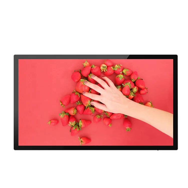 EKAA 55 inch wall mounted advertising player capacitive touch screen advertising player