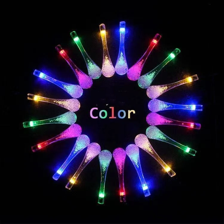 Party novelty products trendy electronic music festival party performance props ins luminous bouncer flash folding fan