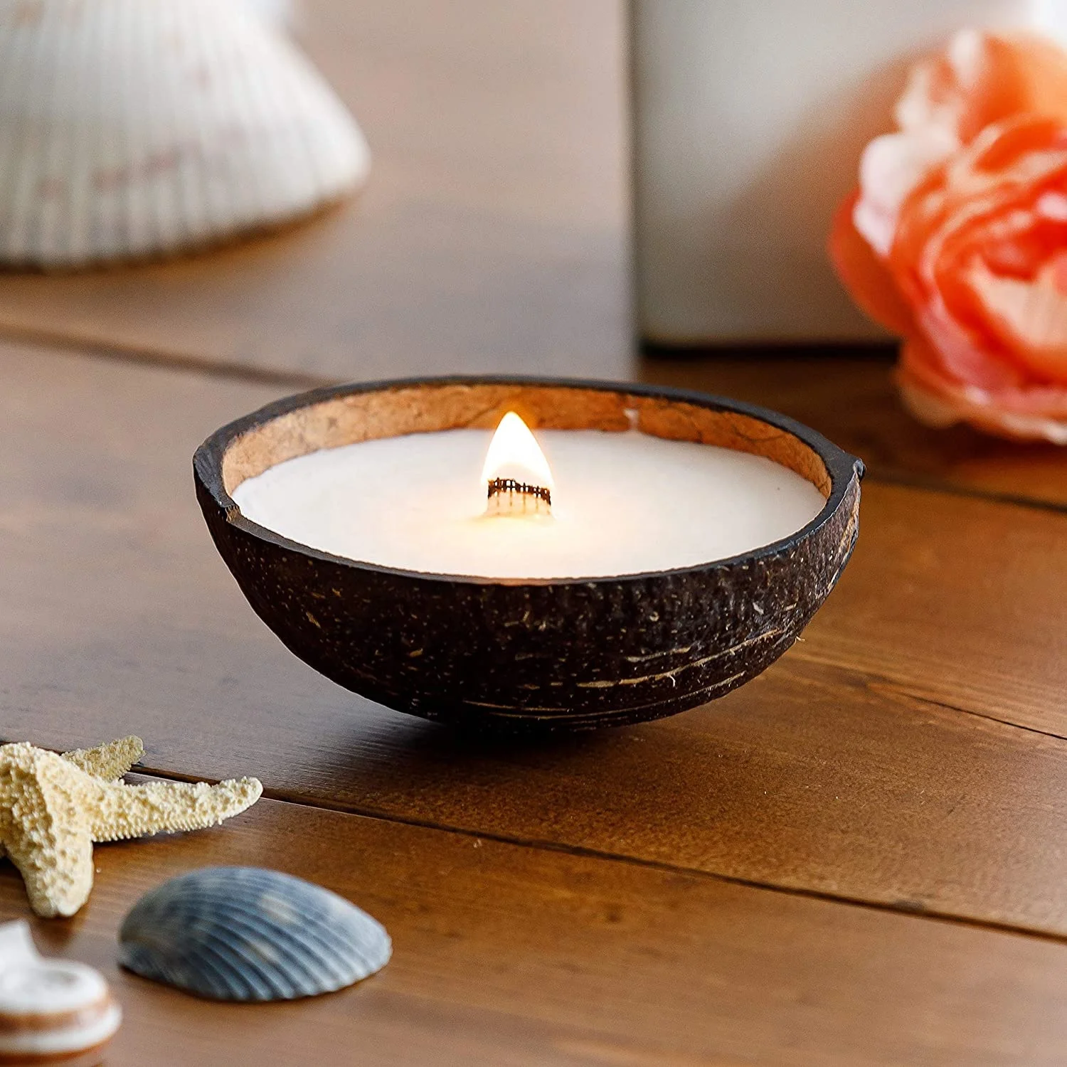 2021 hot selling organic natural soy wax coconut candles with assorted scents