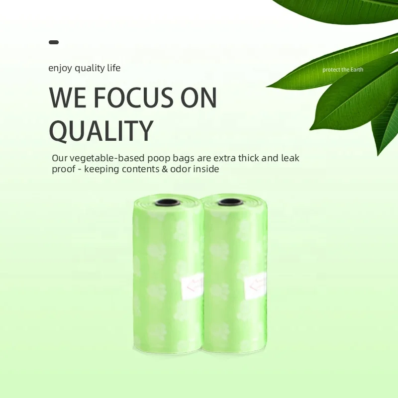 Value Big Pack Corn Starch EPI Additive Material 100% Eco Friendly Biodegradable Pet Dog Waste Poop Bag