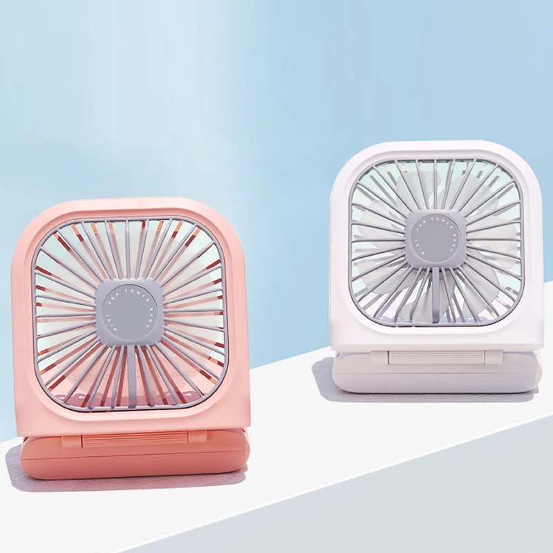 
Gift mini rechargeable power bank fan usb fan rechargeable hands free for sport cooling 