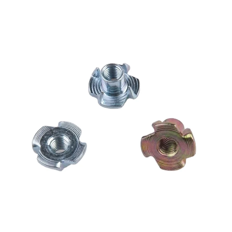 China Factory Direct Sale Zinc Plated Furniture Four Claw T Nut DIN1624