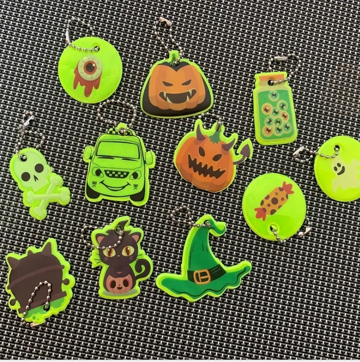 Promotional gifts reflective custom pvc motorcycle shape keychain