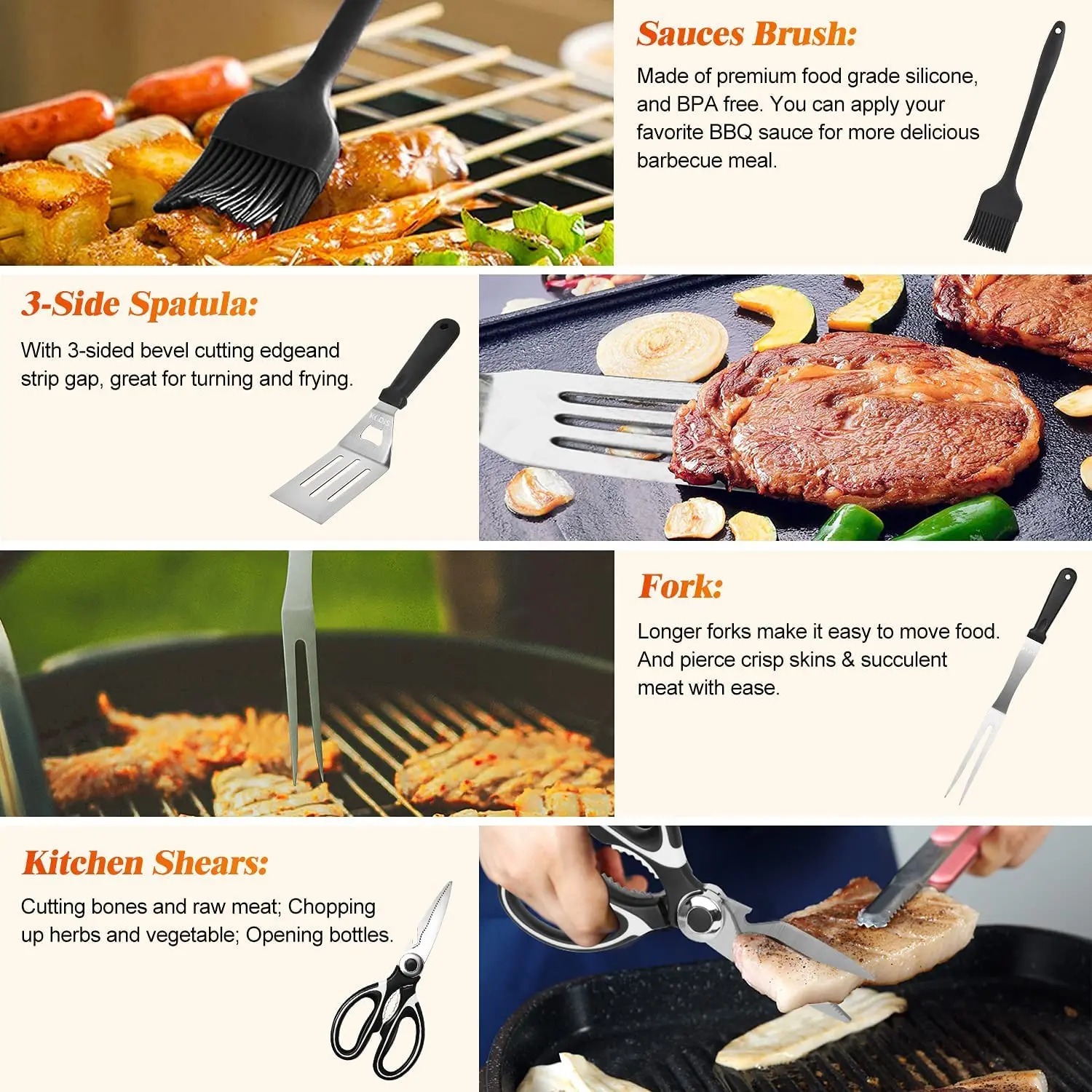 Griddle Accessories Upgrade Flat Top Grill Accessories Set for Blackstone Griddle Cleaning Kit Carry Bag for Grill