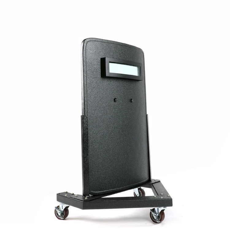 Полноразмерный бронированный пуленепробиваемый экран UHMWPE, легкие колеса, пуленепробиваемый баллистический щит с колесами