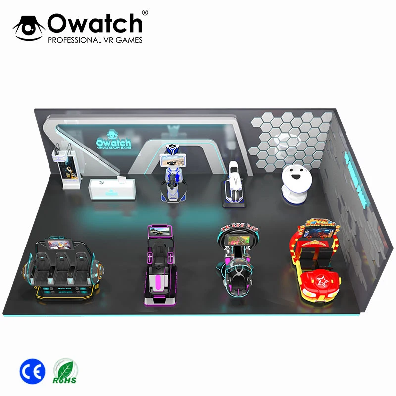 High Profits Virtual Reality World 9D VR Theme Park With VR Arcade Games