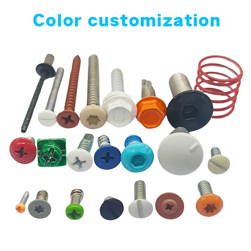 Chinese Screw Manufacturers Paint screws Customized in various colors perfect matching products Color Anodized Screws