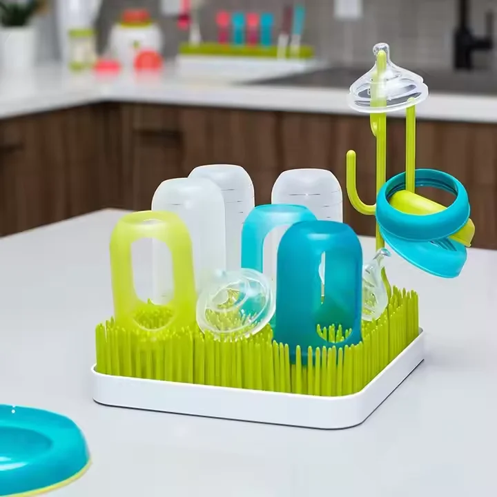 Baby Bottle Drying Rack with Drainer Countertop Bottle Holder for Baby and Toddler