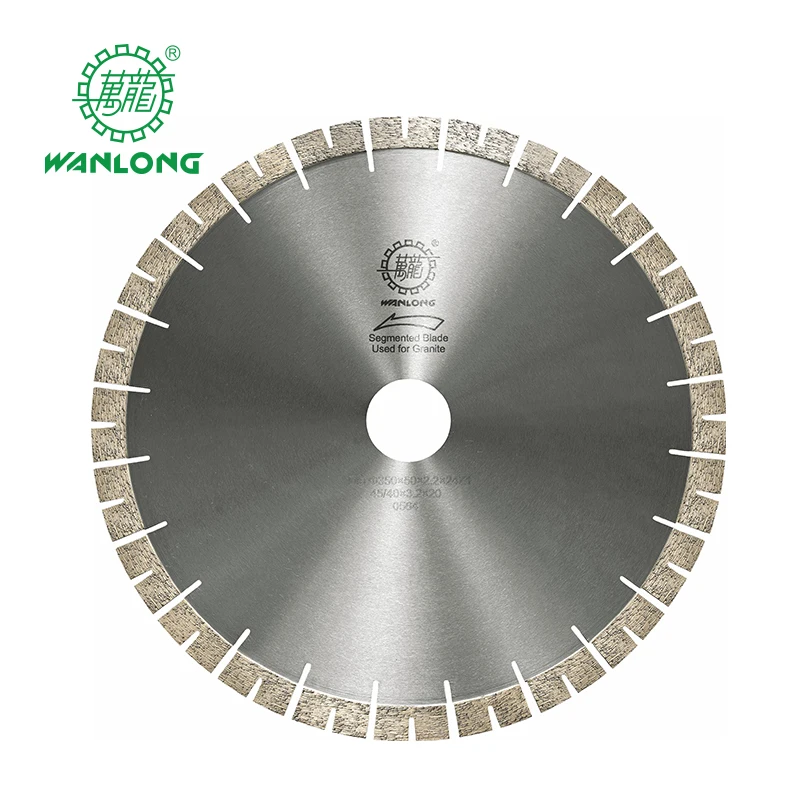 WANLONG Stone Saw Blade Of Horizontal Cutting Blade And Segment For Granite And Marble