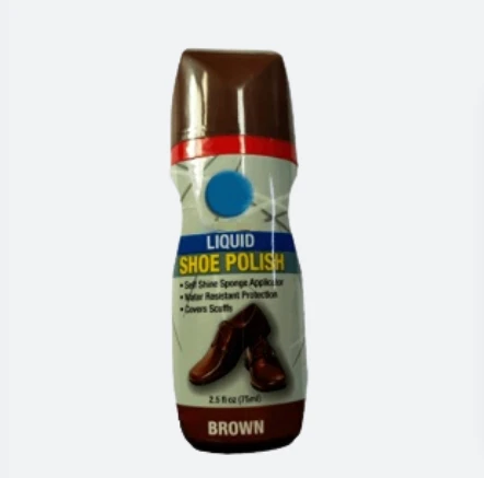 Top Export Quality Liquid  Shoe Polish 75ml/35ml Black,Brown,Neutral,White self-brightening  for shoes and leather shinning