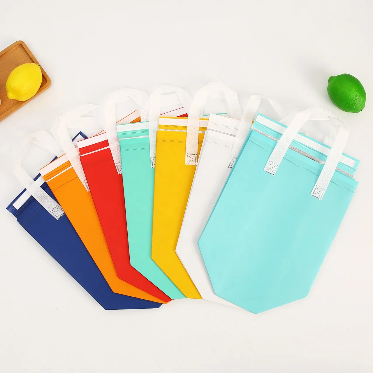 Customized Lamination Reusable Welding Heat Seal Ultrasonic Thermal Insulated Non Woven Bag  For Food Delivery