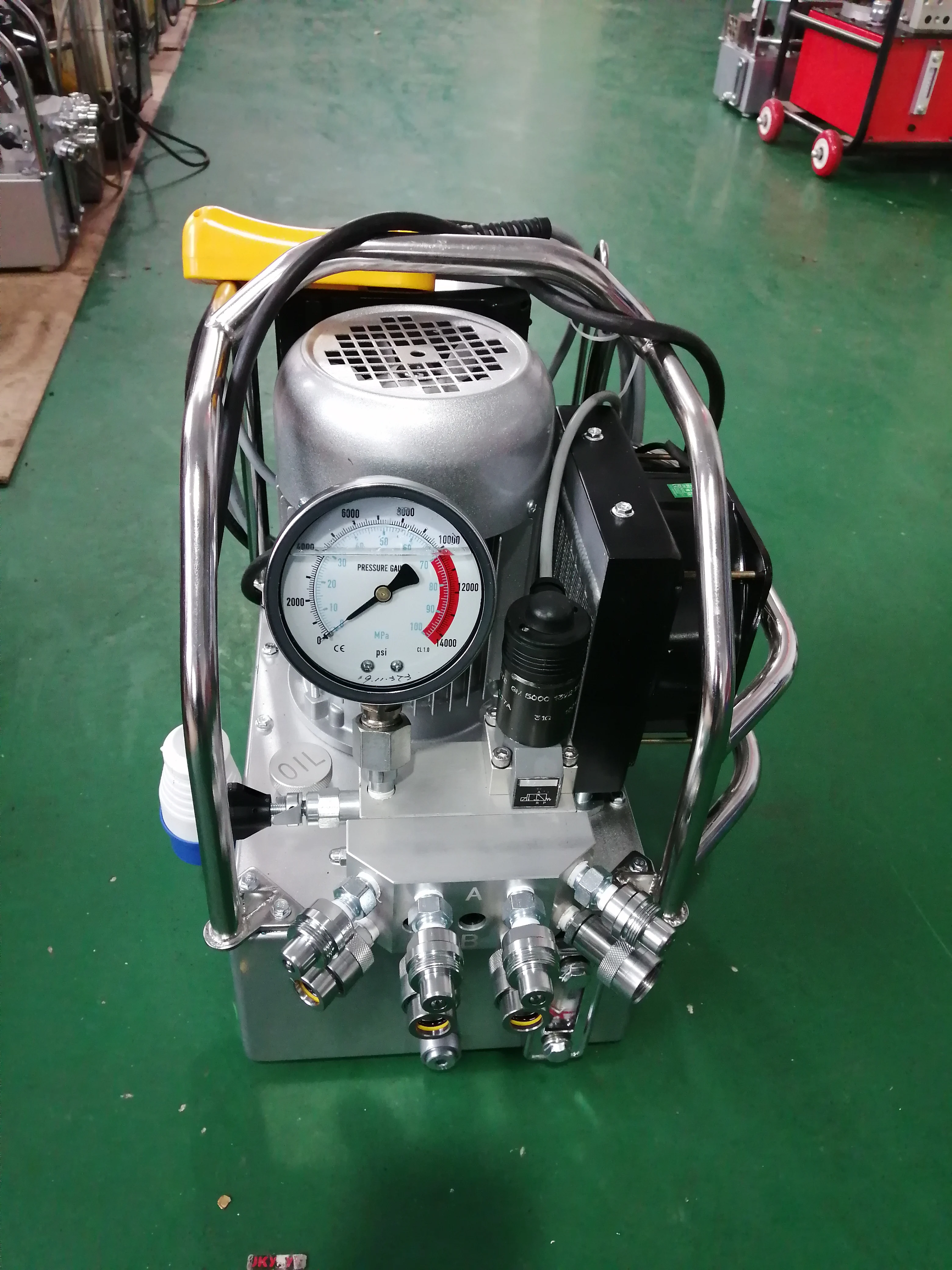 3 stage flow hydraulic electric pump could drive 4 hydraulic wrenches