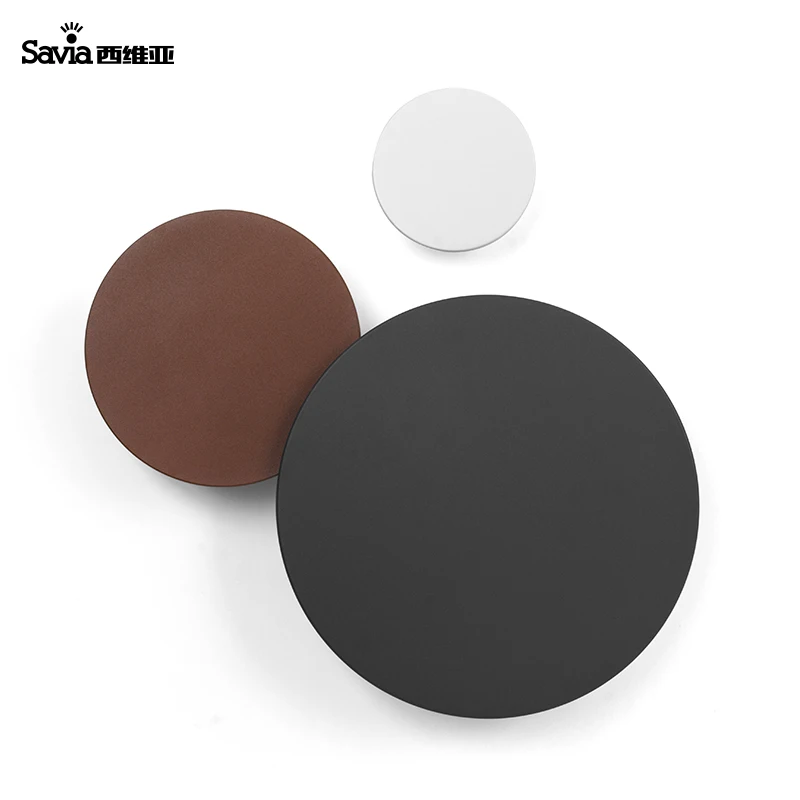 
Savia Modern LED 9W Wall Light Indoor Aluminum Round European Wall Mount Lamp Outdoor Garden Corridor Aisle Backlit Wall Lamp 