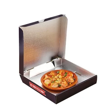 Hot Selling Eco-friendly Rectangular Custom Printed With Logo Pizza Box Aluminum