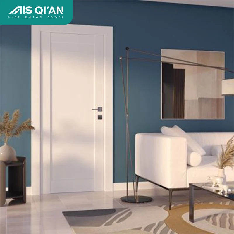 White Interior Doors for Luxurious Hotel Bedrooms Modern and Aesthetic Household Design Eco-friendly Doors Internal