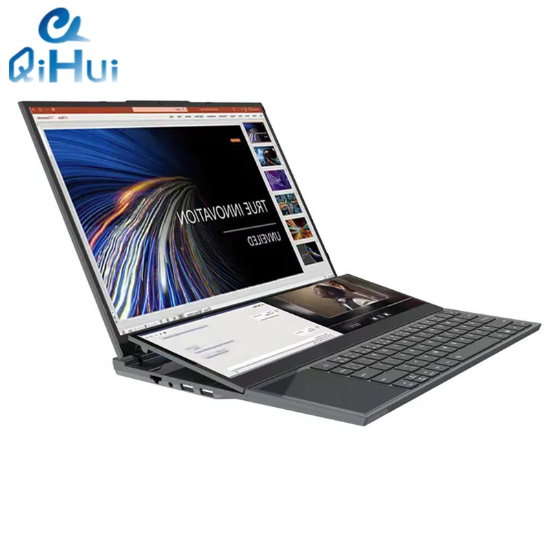 Free Shipping Dual Screen Ultra Slim 128Gb 256Gb School Education Notebook Laptops