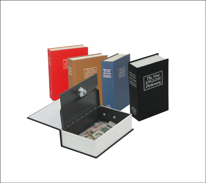 Индивидуальная крышка, металлический словарный ящик, скрытые сейфы для книг большого размера