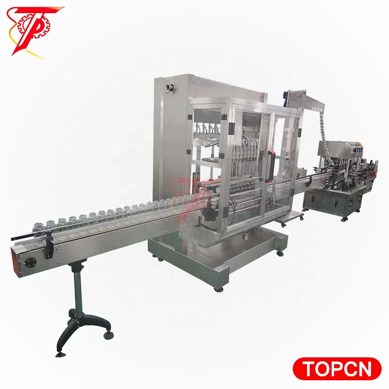 10 Nozzles Automotive Straight Line High Speed Piston Type Overflow 1-5L Wine Liquid Bottled Water Filling Machine