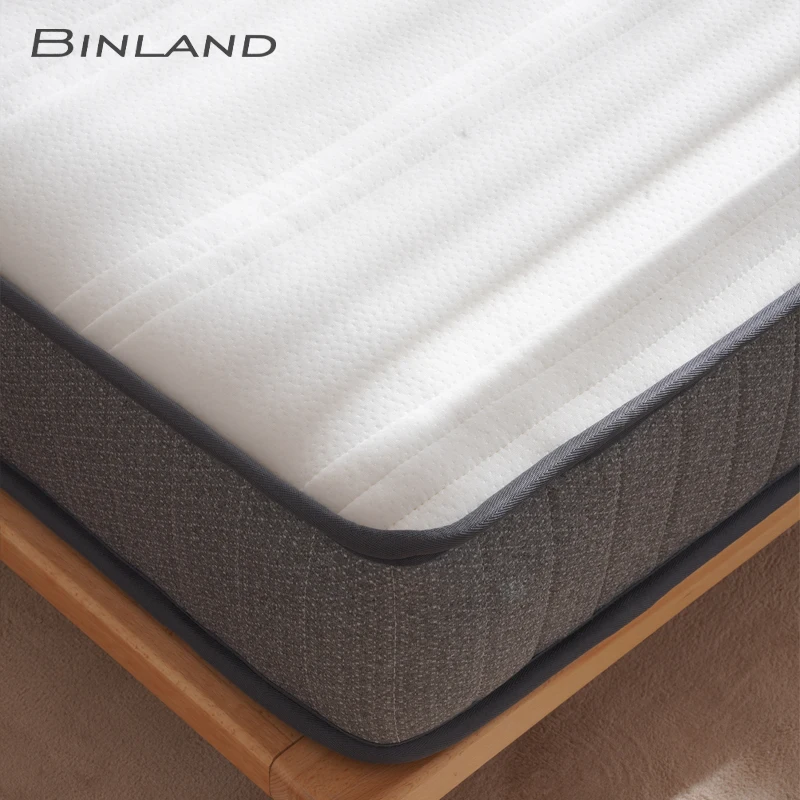 Fireproof UK standard comfortable bed soft bonnell Spring mattress gel memory foam cheap price