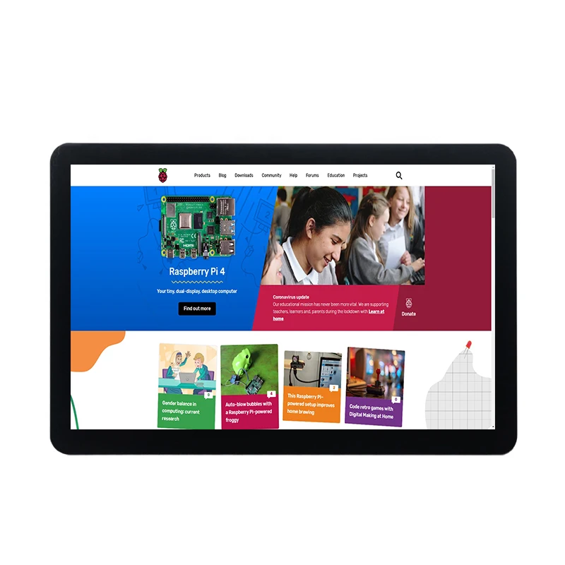 10.1 inch 1280*800 IPS lcd tft LVDS display module with capacitive touch