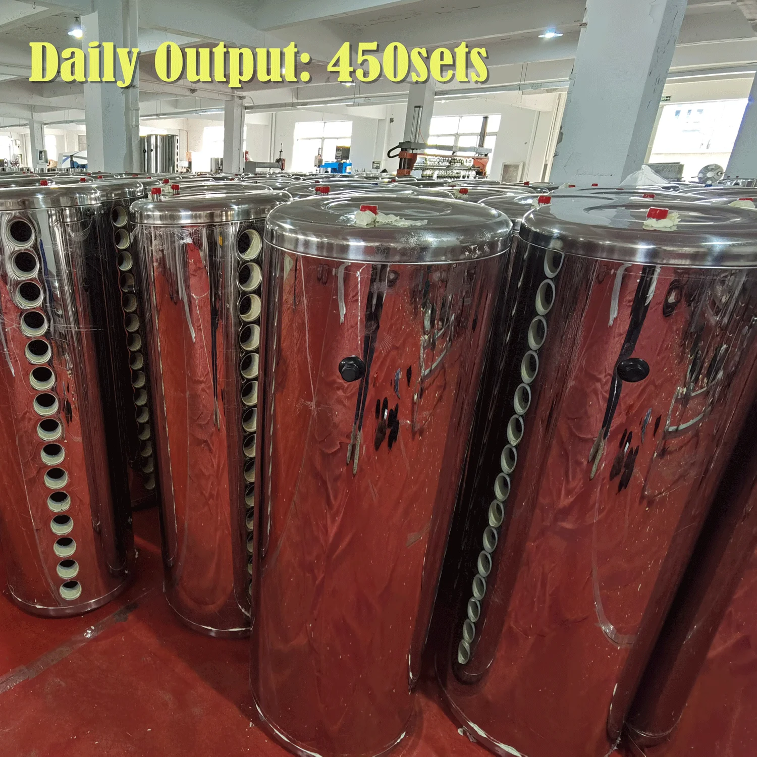 Unpressurized Termas Solares 300l Larger Capacity No Pressure Water Solar Heater Solar Geyser Galvanized Steel 3 Years for Home