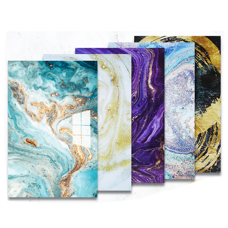 Hot Selling Luxury Decorative Boards 3.0mm High Glossy 3D Printed PVC Wall Panel