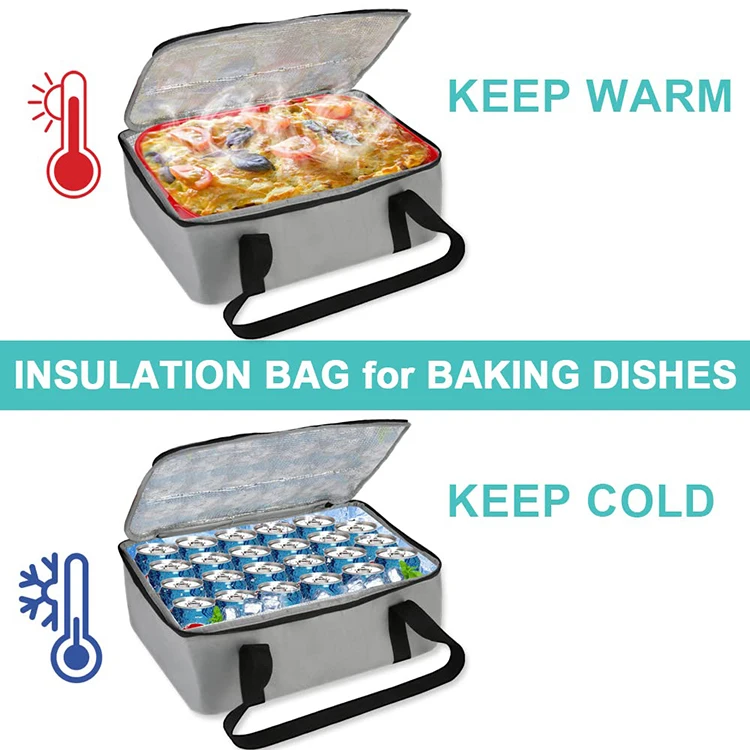 Индивидуальный печатный логотип доставки еды очень большой изолированный термонетканый мешок-холодильник