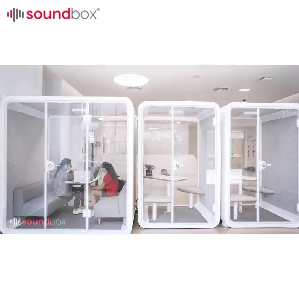 Insulation Sound Office Meeting Pod Acoustic Phone Booth Home Sound Proof Office Pod For Office Interview Room Meeting Booth