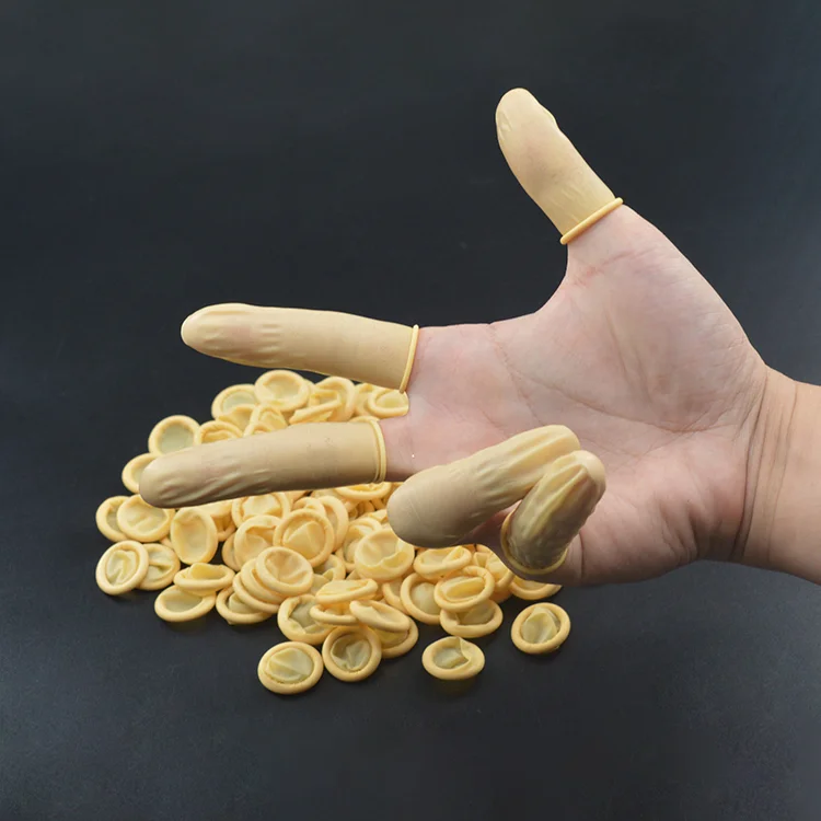 High Quality Anti-slip Finger Cot ESD Antistatic Rubber Latex Powder-free Cots