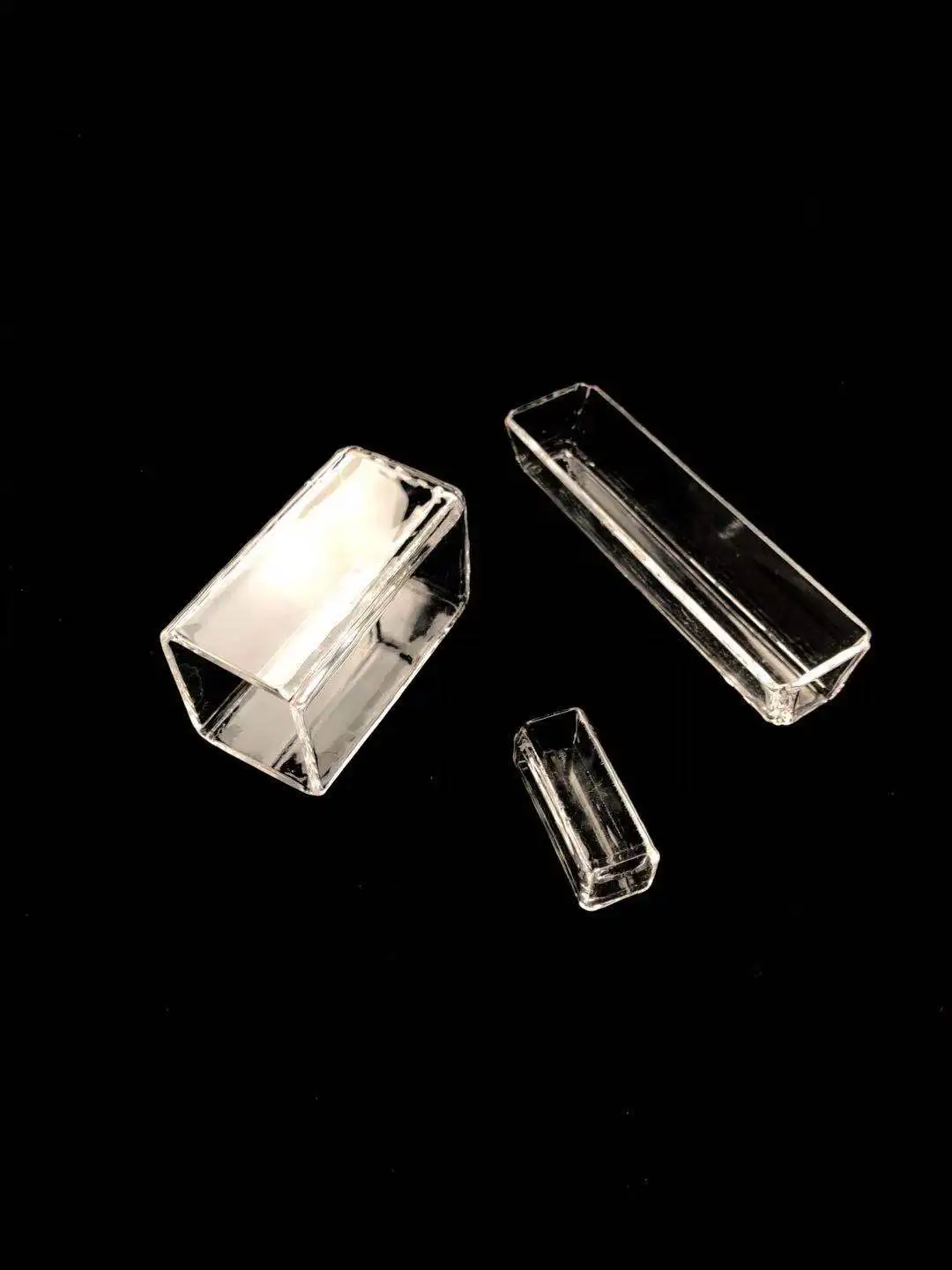 Factory Direct Supply Square Optical Both Ends Open Clear Quartz Glass Cylinder Pipe
