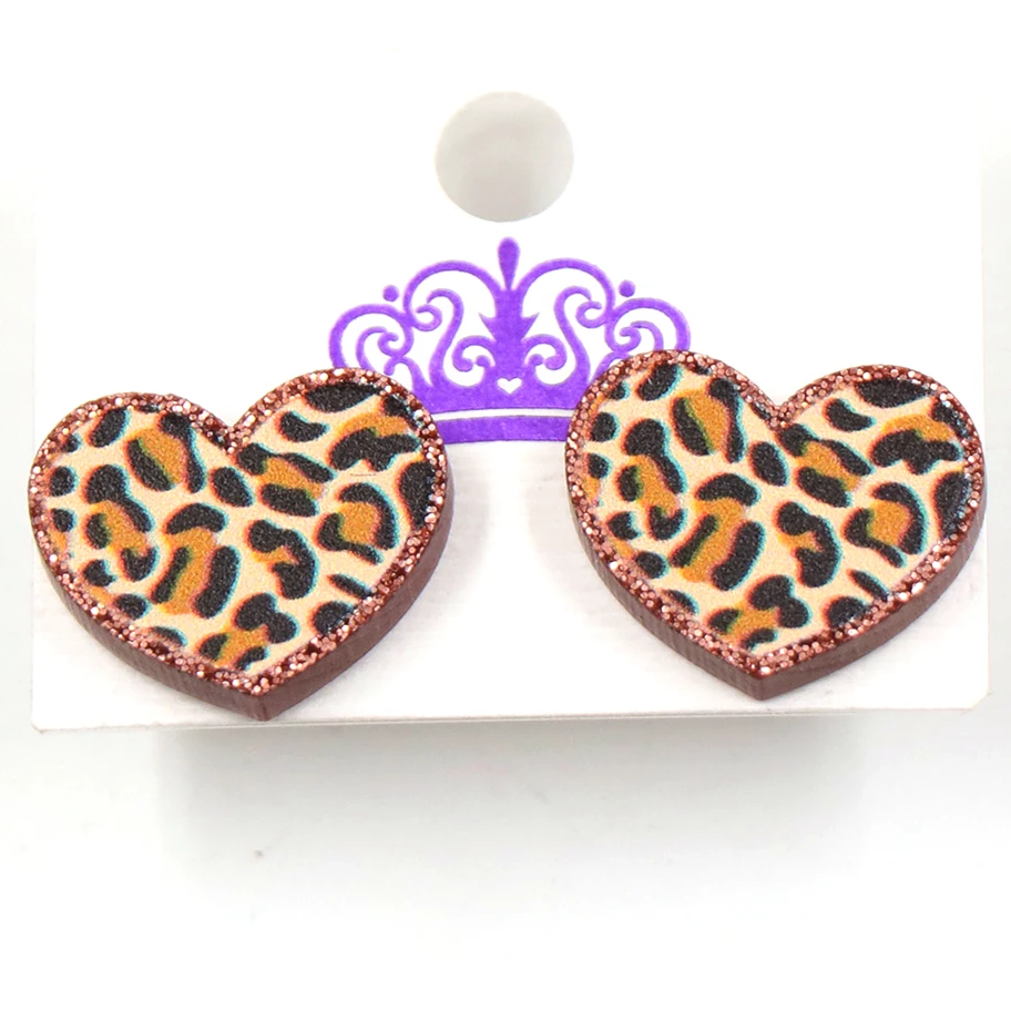 ERS336ER1342 ко Дню Святого Валентина крупное колье серьги для девочек лазерная резка сердце, серьги со шпилькой, для влюбленных Акриловый Витринный Шкаф Ювелирных Изделий