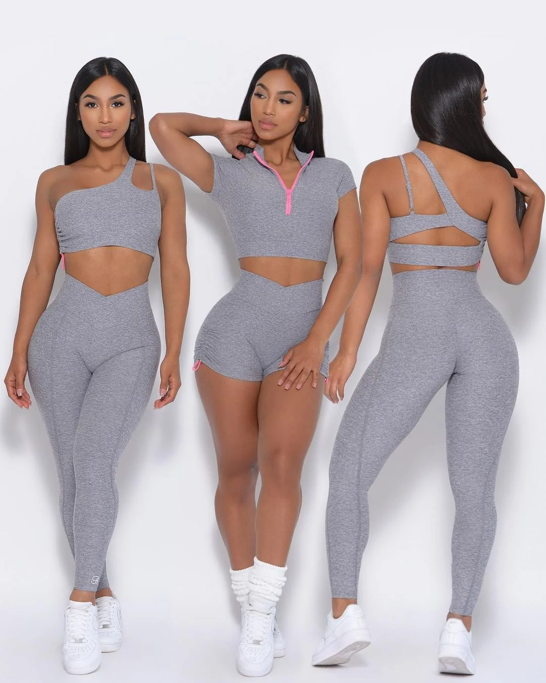 Sportswear Yoga Leggings With Custom OEM Women High Waist 2 Piece Seamless Fitness Workout Wear Active