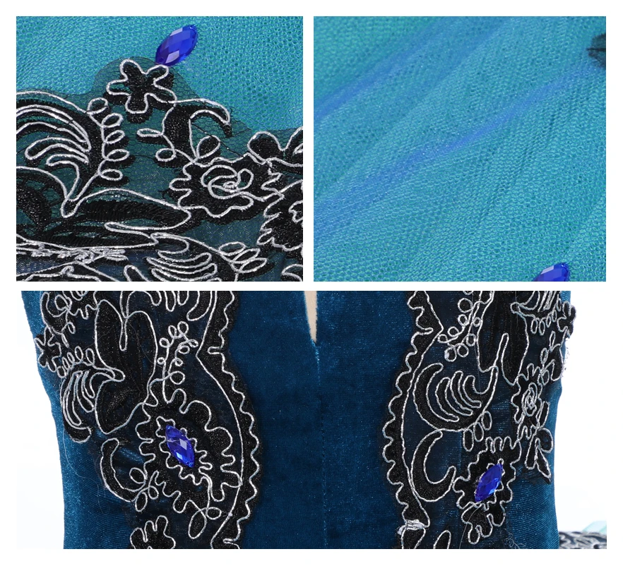 Girls ballet tutu  adult customized classical BLUE fairy dance dress  women competition 12 layers Ballet  tutu professional