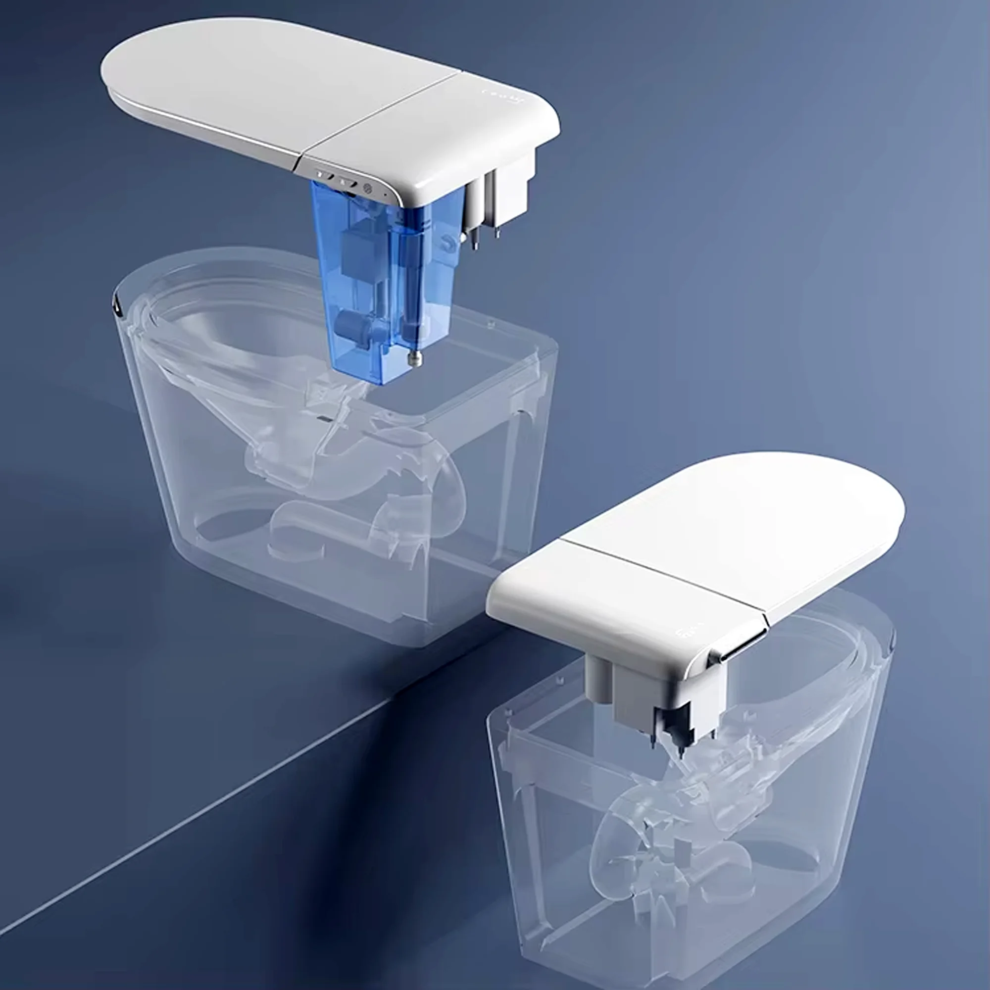 Solovia 2025 Smart Ceramic Automatic Sanitary Ware Toilet Elongated Bowl Modern Automatic Auto Flush Floor Mounted for Bathroom