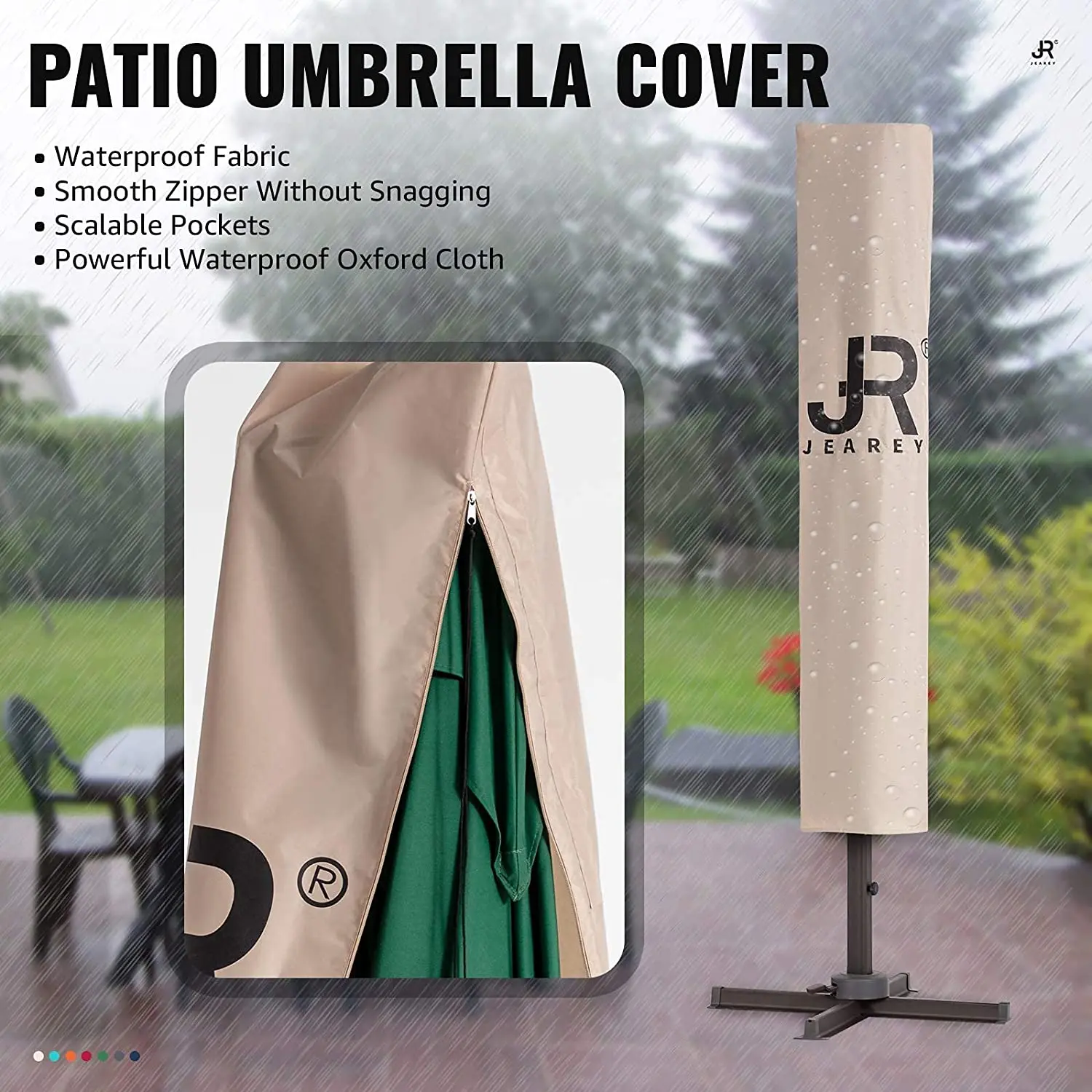 3.5X3.5M Big Size Heavy Duty Commercial 10Ft Square Parasol Courtyard Patio Umbrellas