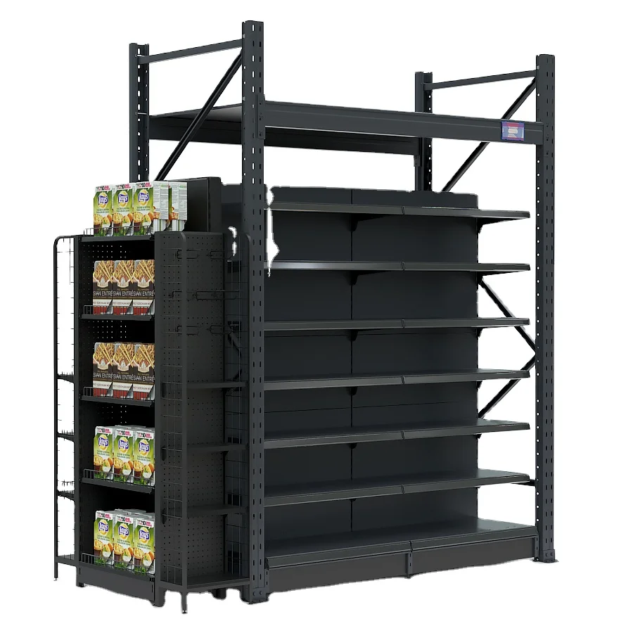 Best Selling Customized Tier Floor Grocery Store Snack Shelf Convenience Store Boutique Shelves