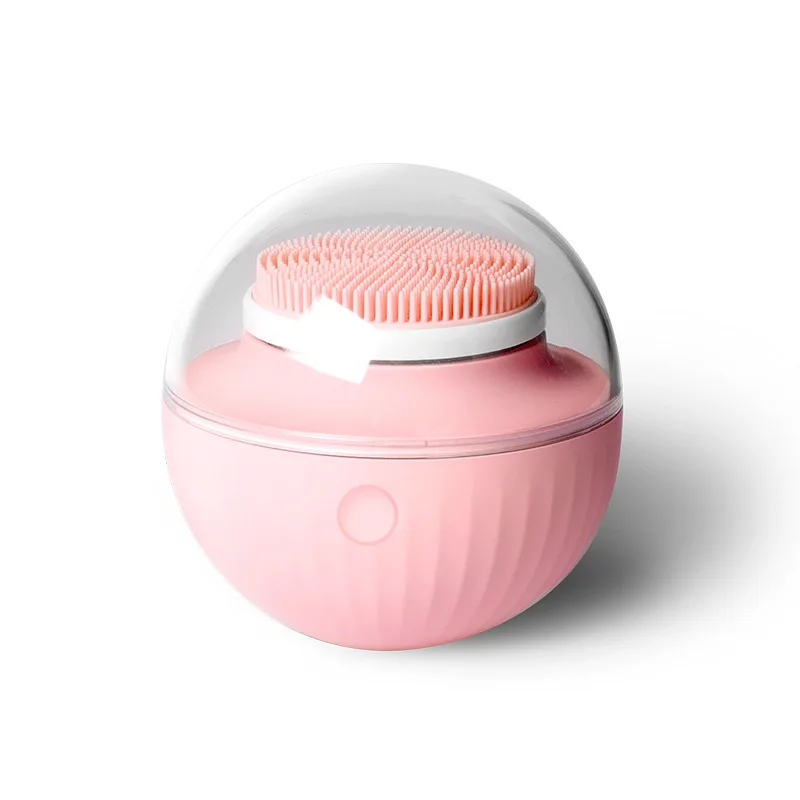 2 Heads Soft Facial Cleansing Device Smart Memory Function Electric Sonic Face Exfoliating Brush Facial Brush