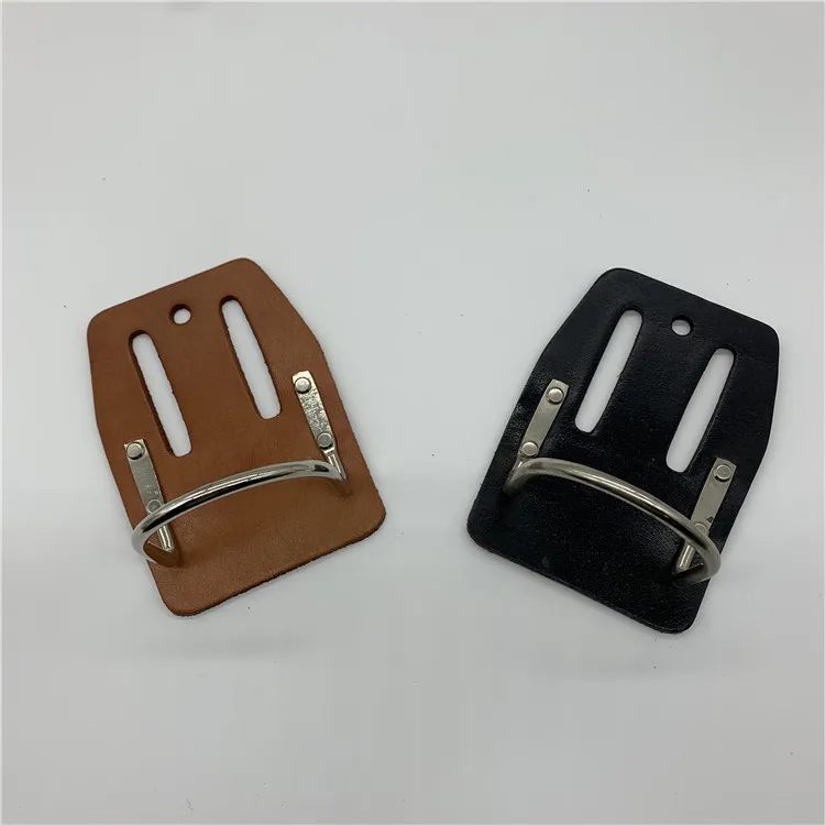 Factory direct customization of the first layer cowhide electrician kit hammer hook pocket accessories hammer rack hammer rack