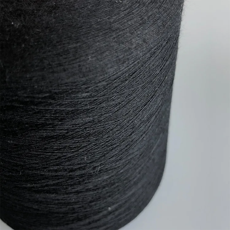 Экологичная 100% пряжа из переработанного полиэстера 62s, меланжевая пряжа для швейной нити