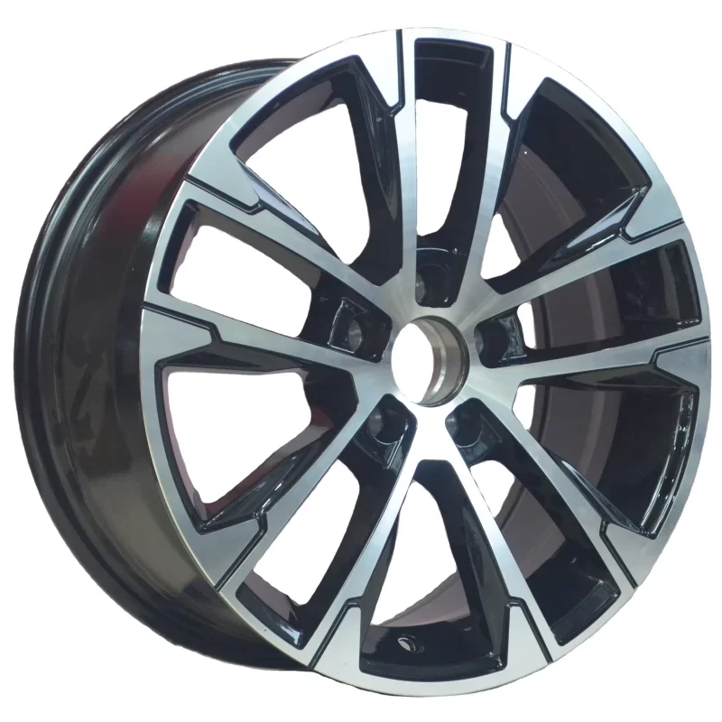 GPW 15*6.0 /16*7.0 Inch 5*100/112 Pcd Black Machine Face Alloy Wheels Passenger Car Wheels 16Inch Car Wheels Aluminum Rims