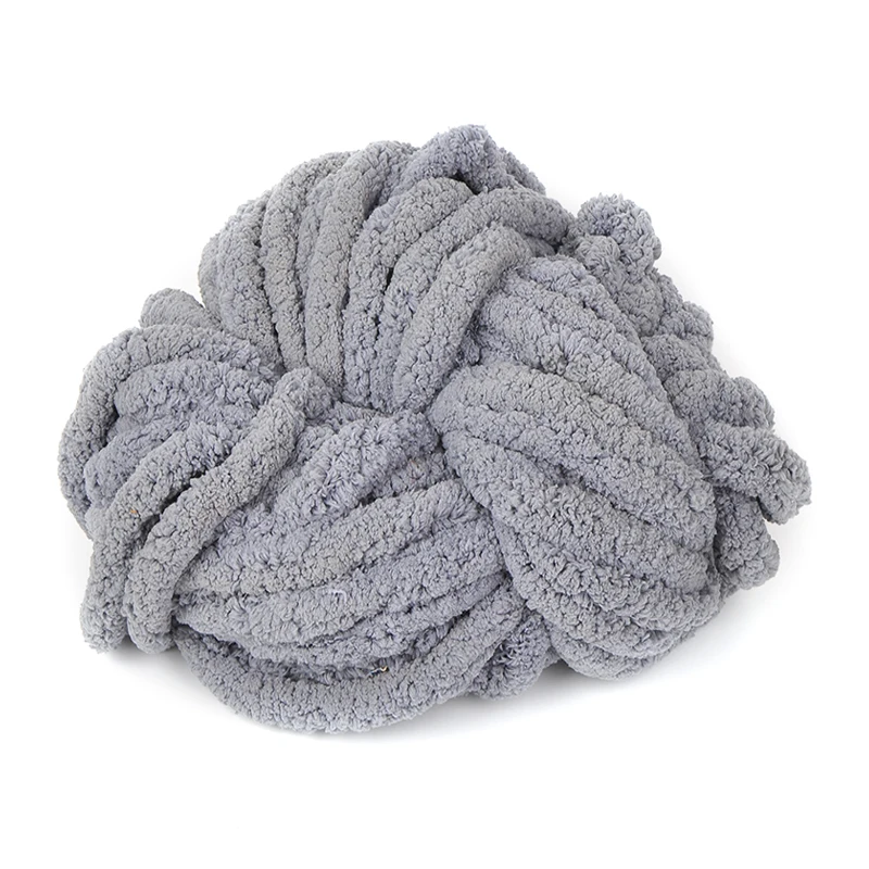 
China Manufacture Washable Multicoloured Chunky Chenille Yarn 3cm 2cm Recycled 100% Spun Polyster Yarn 