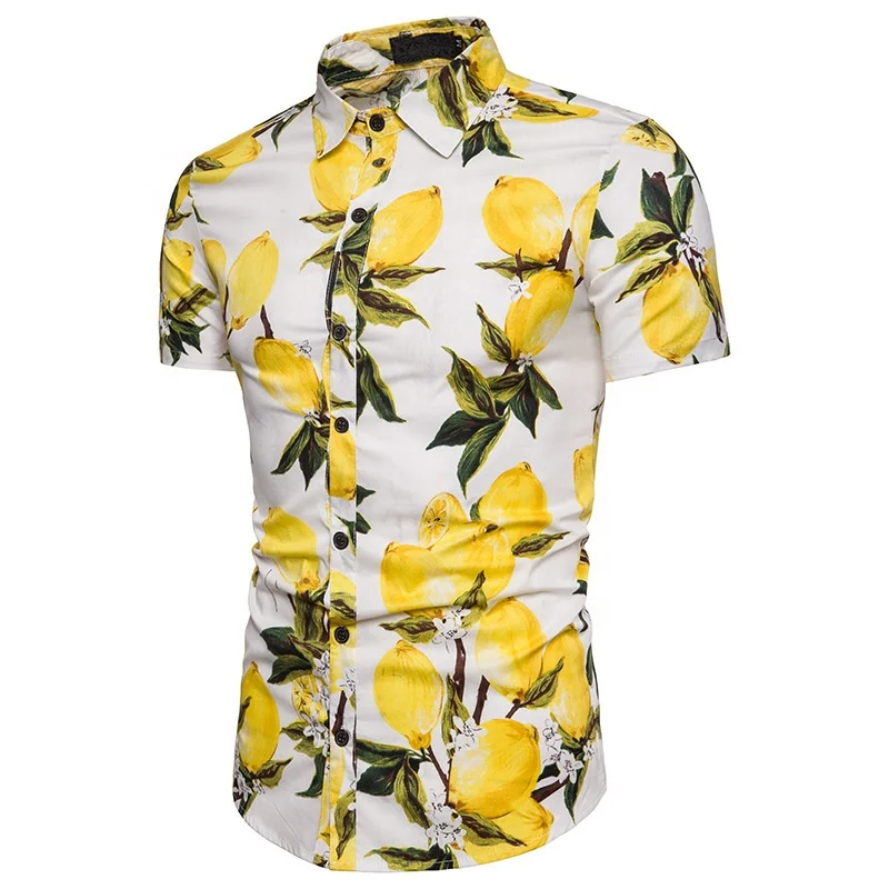  Ropa De Hombre отдыха «Aloha» мужские футболки из хлопка пляжные рубашки повседневное Гавайские с короткими рукавами Roupas Gomlek летняя