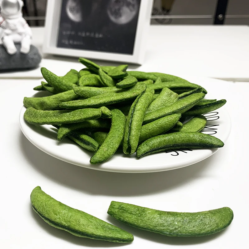 In HOT sale Competitive quotation good quality TTN Vacuum Fried Sweet Pea chips with 100% NATURAL