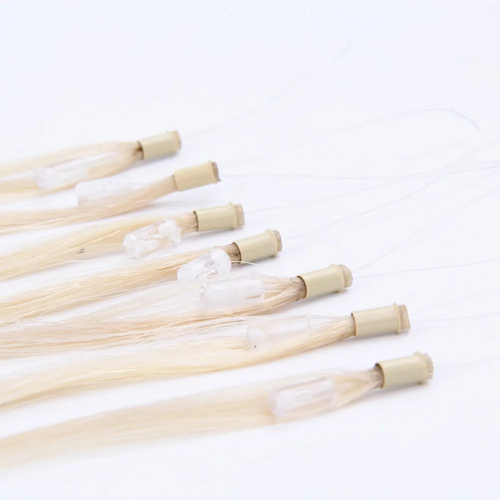 Thickness Seamless Keratin Hair, Blonde Fusion Micro Link Hair, Hair Peruvian Micro Loop Ring Hair Extension