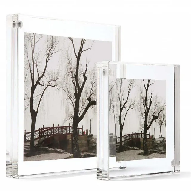 Customized Acrylic Wall Mount Photo Frames acrylic magnet by Silk Screen Printing or Laser Engraving Custom Available